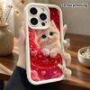 Phone case: 2D flat, suitable for iPhone 18 17 16 15 14 13 Pro protective case, creamy white kitten, perfect holiday gift for Christmas and Halloween