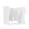 Bookends Retractable Flexible Cute Simple White Large Slim Design Metal Material Office Book