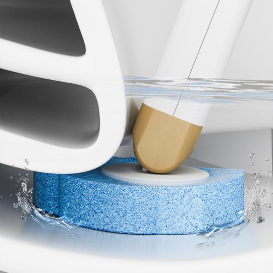 Spazzolino da WC con Manico Lungo Facile Installazione Kit Spazzolino da WC con Contenitore da Parete 24 Testine Aromatiche