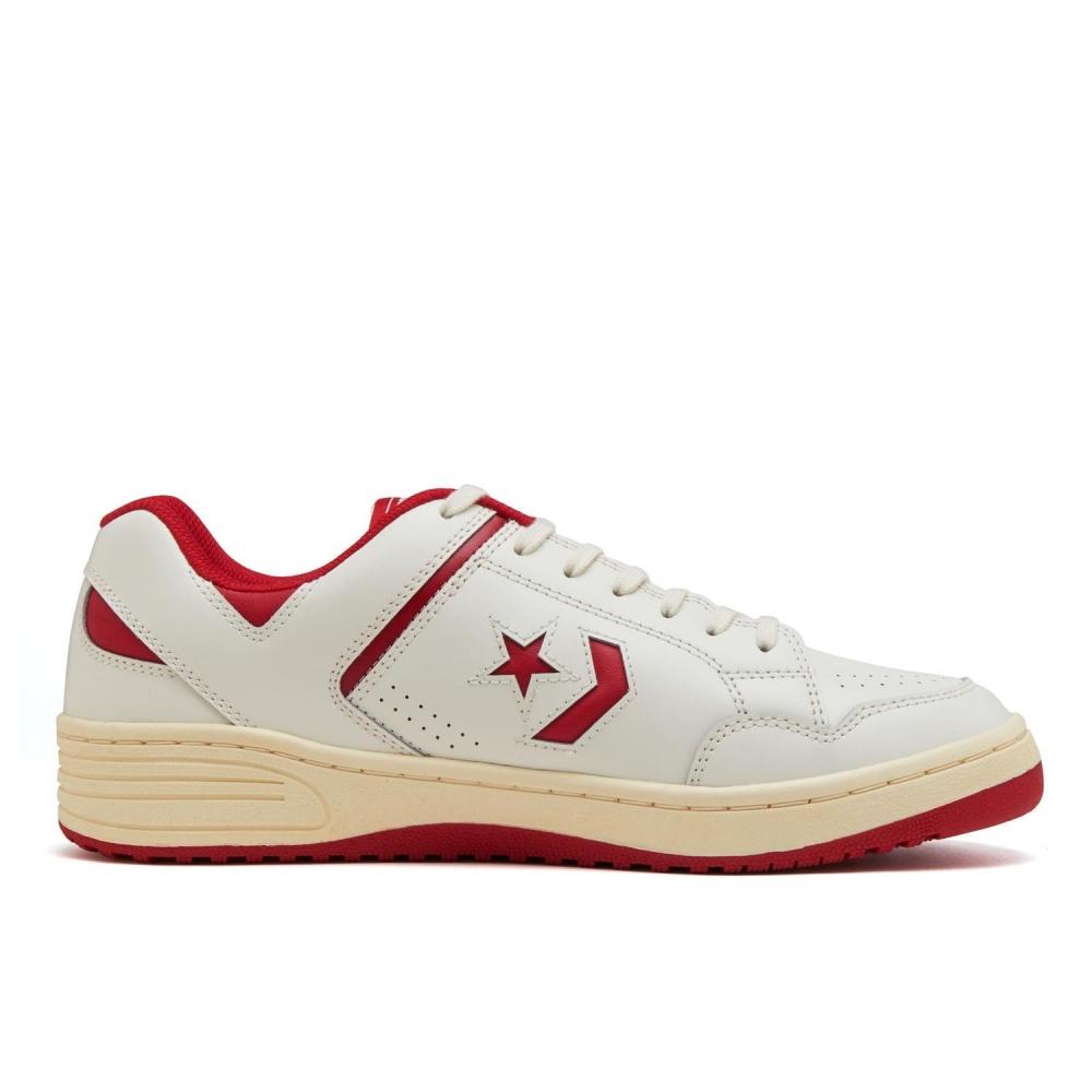 Converse Weapon Cc Ox White Dark Red 34201801