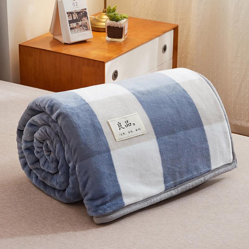 Nap Blanket, Flannel Blanket, Coral Fleece Air Conditioning Blanket, Thickened Fleece Blanket for Winter