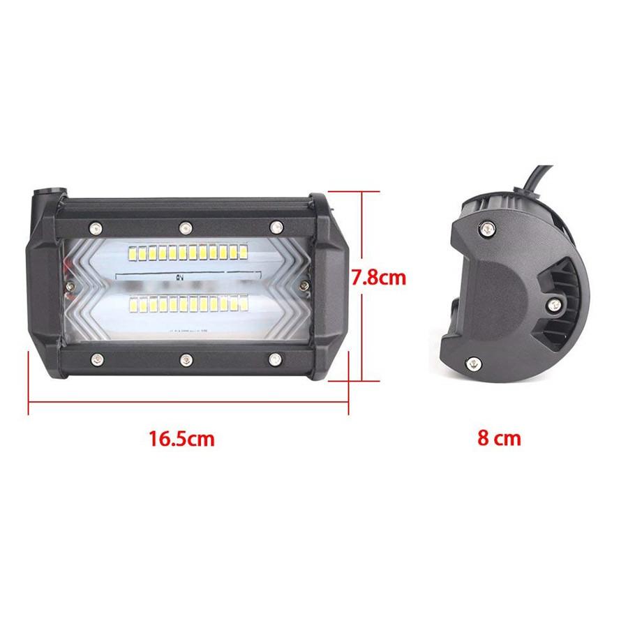 1PC 5Inch 72W Car Truck LED Work Light Bar 12V/24V Lamp Auto Fog Lamps