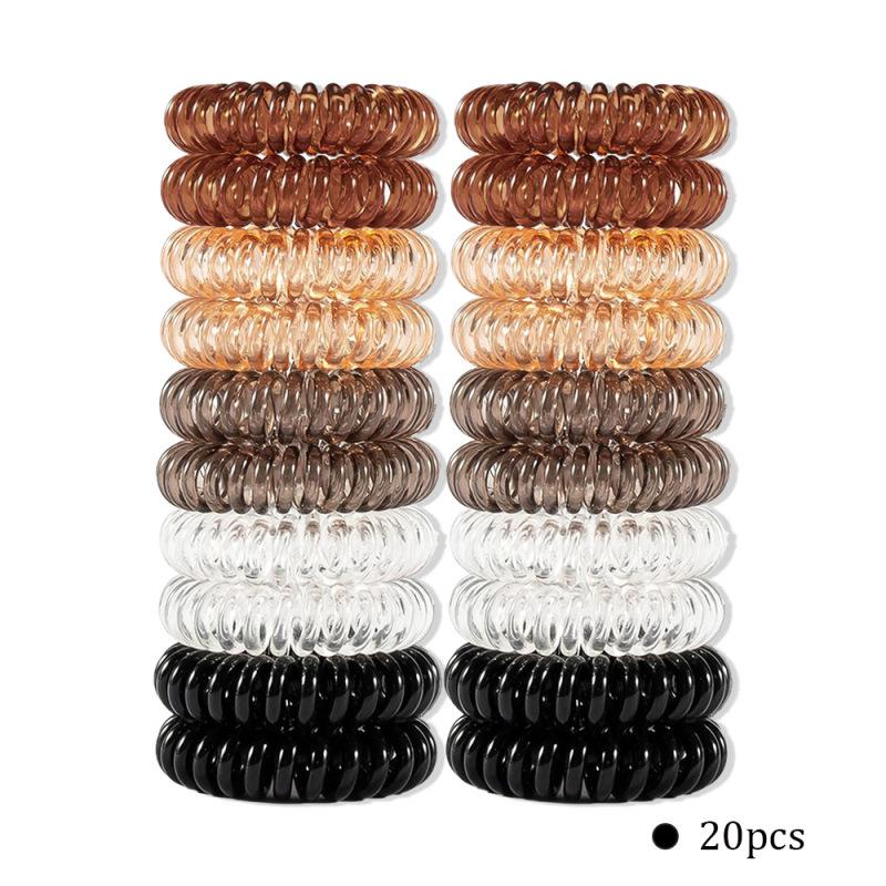 Traceless Hair Coil: Simple Cross-Border Phone Line Hair Accessory for Women, Ideal for Ponytails