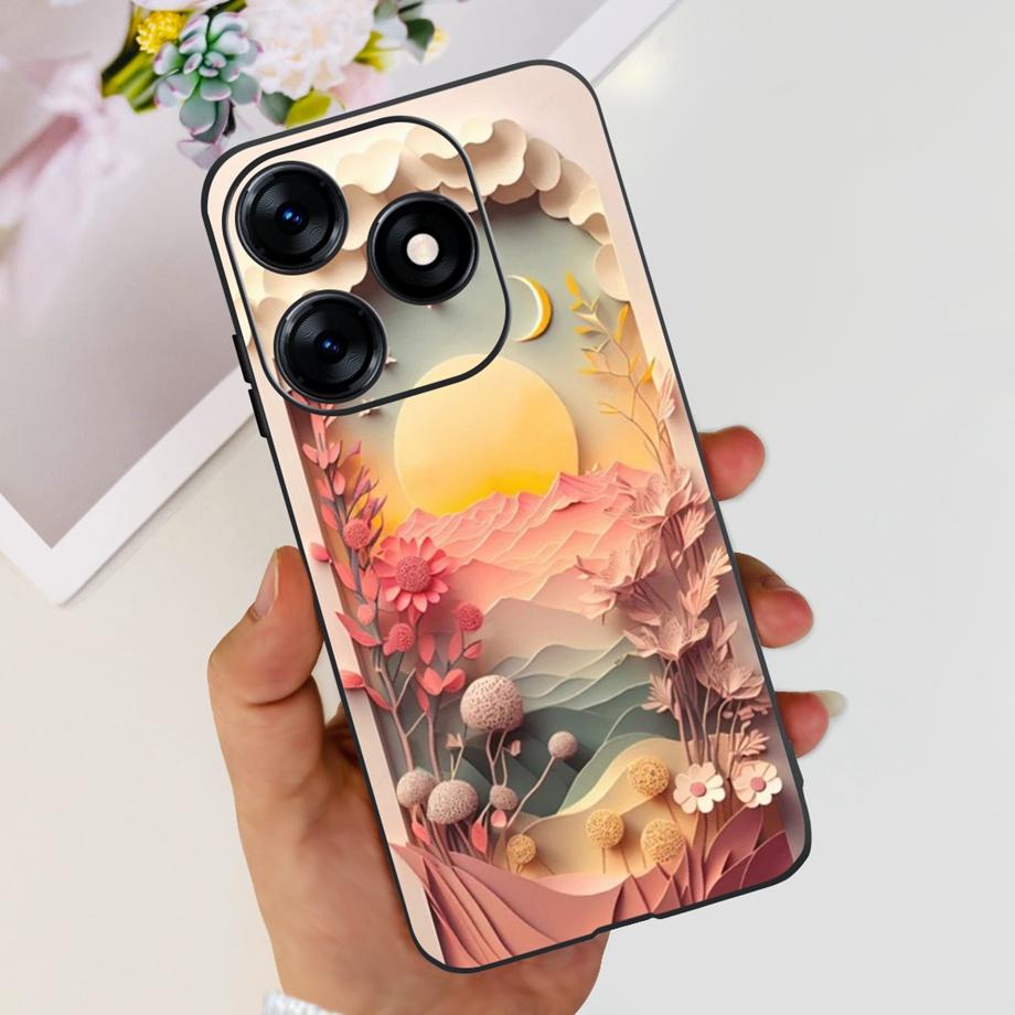 For Tecno Spark 10 10c 10 Pro Phone Case Spark10 KI5k KI5m KI5q KI7 Back Cover Soft Transparent TPU Slim Funda Dragon Astronaut