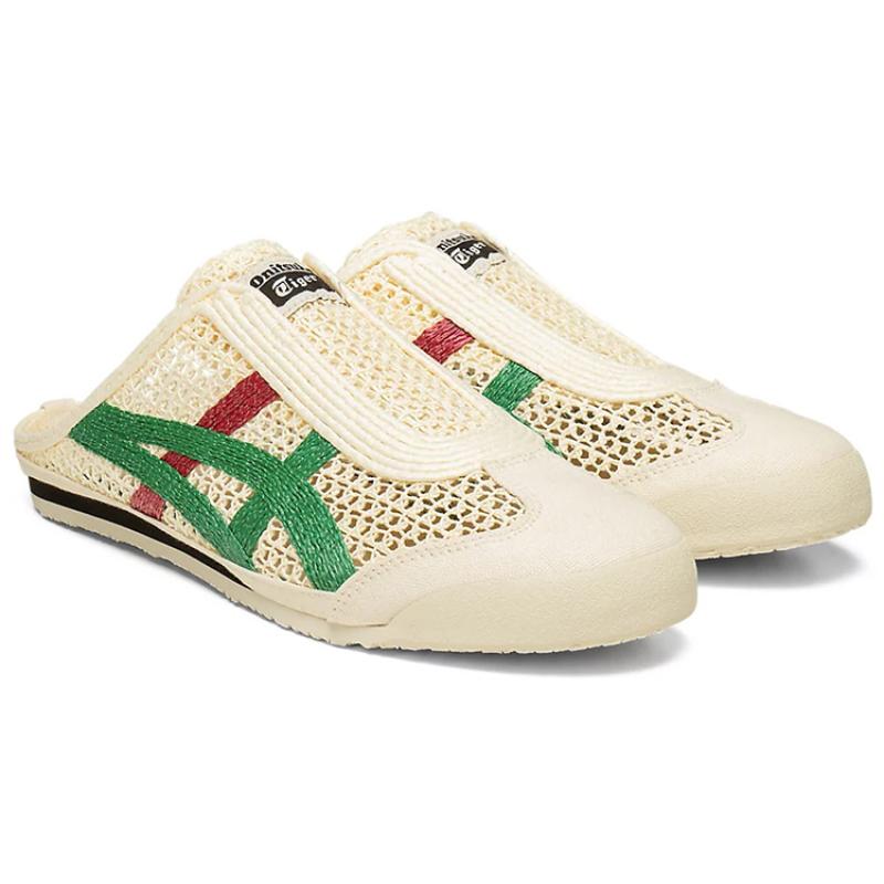 Onitsuka Tiger MEXICO 66 Sabot Cream Green Red Sneakers 1183A707-107