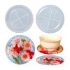 DIY Coaster Plate Molds Round Small Tea-Cup Mat Silicone Molds Epoxy Resin Molds