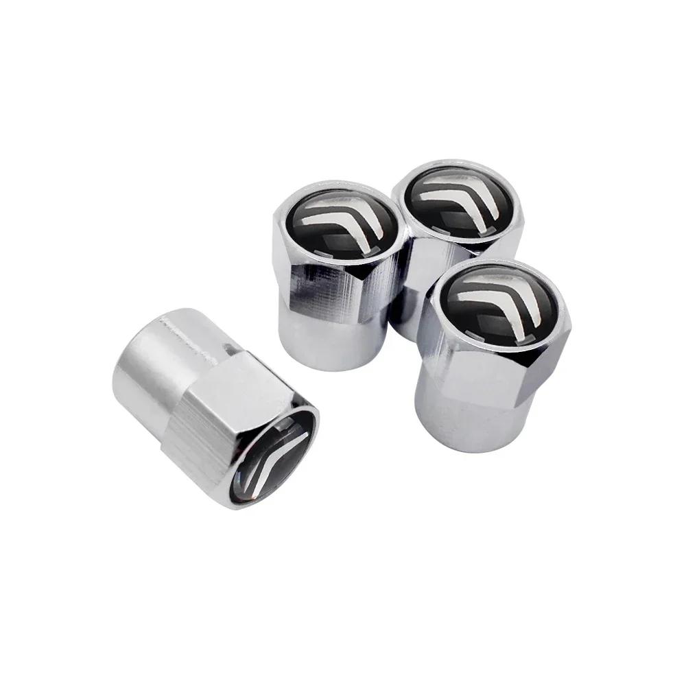 Metal Car Tyre Valve Stem Caps for Citroen Badge Berlingo C3 C4 C5 C1 C2 Berlingo C-ELYSEE Cactus Xsara Auto Exterior Accessorry