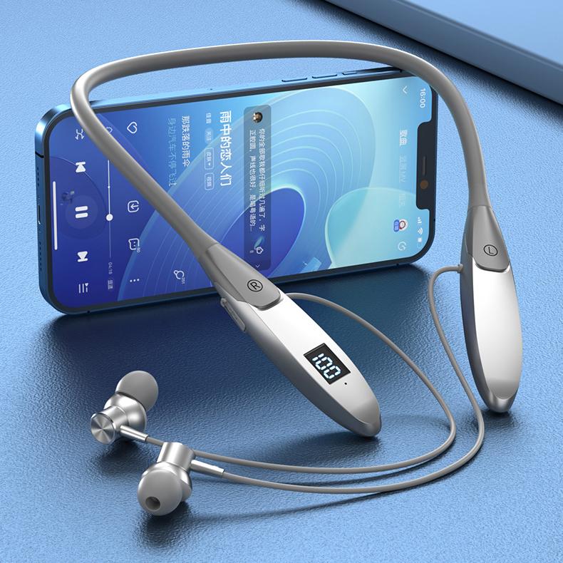 

Wireless Headphones Bluetooth 5.3 Neckband Earphones Sports Waterproof TWS Earbuds Blutooth Headset with Microphone Mic