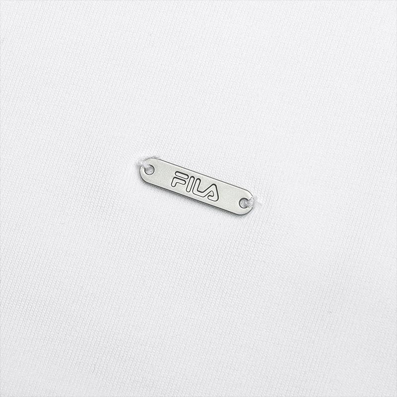 Fila White Soft Master Fashion Versatile Casual Comfortable Simple Round Neck Pullover Short Sleeve T-Shirt Women T-Shirts F11W513103F-WT