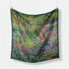 53CM Twill Silk Scarf Woman Grove Painting Square Scarves Wraps Bandana Small Hijab Silk Foulards Tie Headband Neckerchief