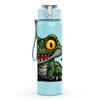 1PC Aggressive Green Crocodile Pattern 750ml Color Plastic Sports Water Bottle Leakproof Flip Straw Lid Suitable for Sports Office Home Use