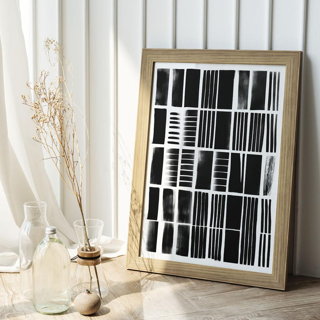 Black and White Poster Poster