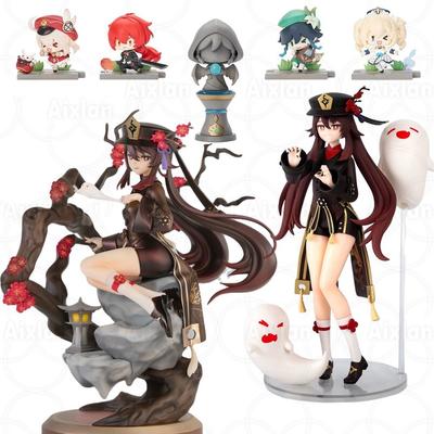 25cm Genshin Impact Figurine Hu Tao Figure Game Genshin Impact Keqing Amber Klee Mona Figma Figurine Model Toys