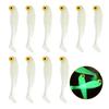 Night Fishing Luminous Artificial Silicone Bait Wobbler Swimbaits Luminous Fishing Lure Worm