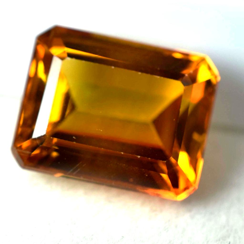 7.90 ct Natural Orange Emerald Sapphire Engagement Ring Loose Gemstone for Jewelry Making and Crafts