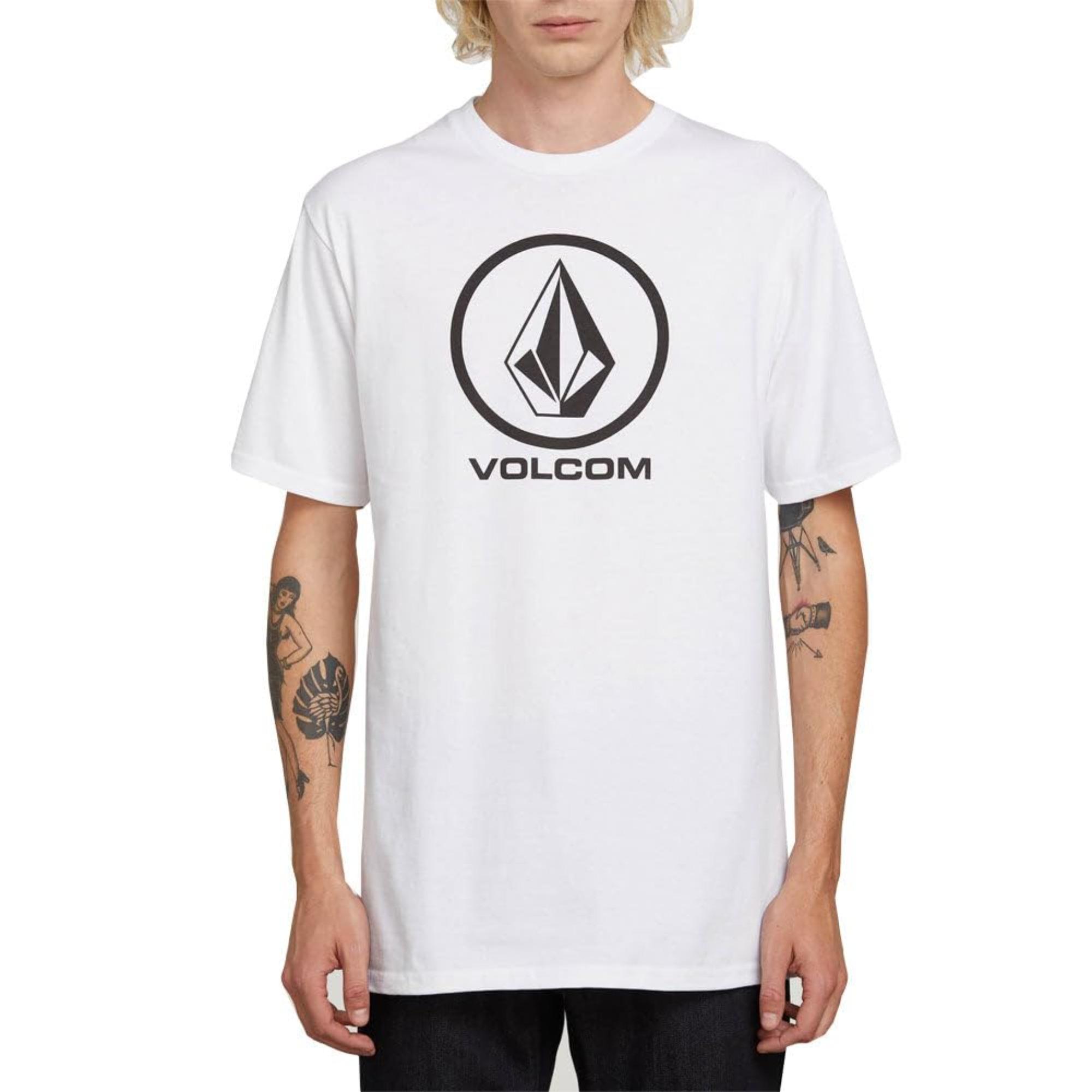 

ZX Футболка Тренд Volcom Графический Принт Футболки Мужские Женские Плюс Повседневная С коротким рукавом Круглый вырез Хлопковая Футболка Мода Улица Всесезонный Топ S