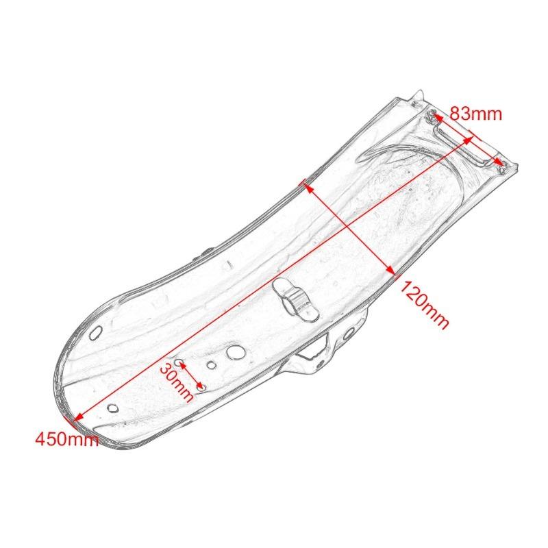 Motorcycle Universal Cafe Racer Iron Rear Front Fender Mudguard Cover Black Fender for Honda CG125 Motorcycle Accessories