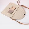 Yogodlns Summer Braided Straw Bag For Women Handmade Envelope Bag Bohemia Style Beach Bag Vacation Shoulder Crossbody Bag