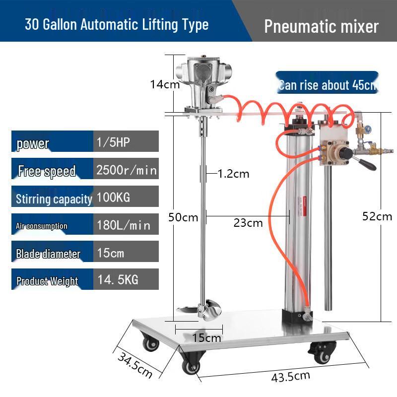JPHZNB Industrial Pneumatic Paint Mixer