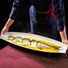 Elegant Ceramic Boat-Shaped Fish Platter