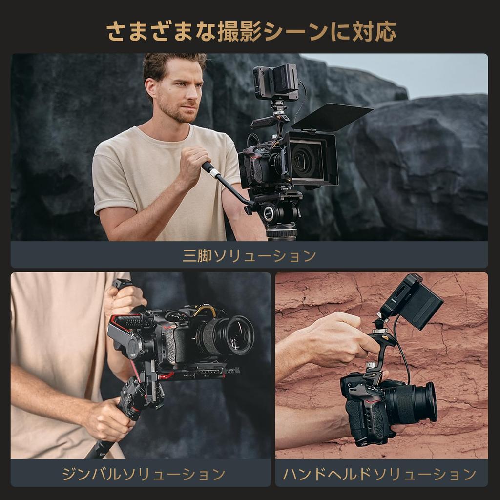 SmallRig Z8 Camera Aluminum Alloy Full Cage for Nikon Z with Quick Release Plate and Cold Shoe Mounts for Microphones and Part Number 4316 "Night