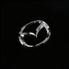 Forfor Mazda3 2014-2015 2016 2024 2025 Car Front Hood Logo Sticker Styling Auto Body Rear Trunk Emblem with Radian Accessories Drzxu77