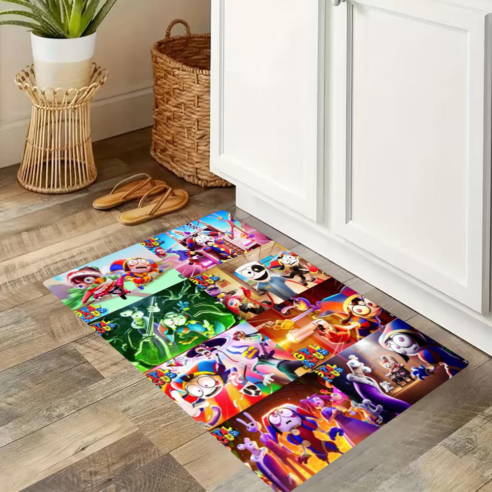 Digital Circus Nonslip Kitchen Mat Floor Carpet Rug For Indoors Outdoors Home Decor Room Supplies Spring Decor
