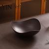 Imitation Wood Grain Plate Vintage Fruit Tray, Food-Grade Snack Candy Serving Plate, Thickened Wear Resistant Nestable Stackable BPA-free Bowl Storage