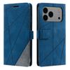 For iPhone 17 Pro Max Case Imprinted Lines PU Leather Splicing Wallet Phone Cover