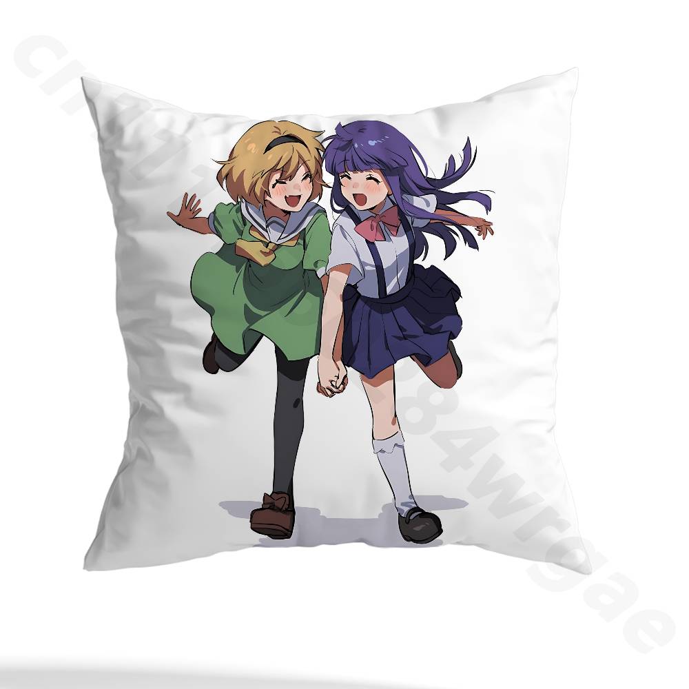 Satoko Hojo Rika Pillow Case Pillow Case Living Room Sofa Cushion Cover Suitable For Home Bedroom Room Decoration