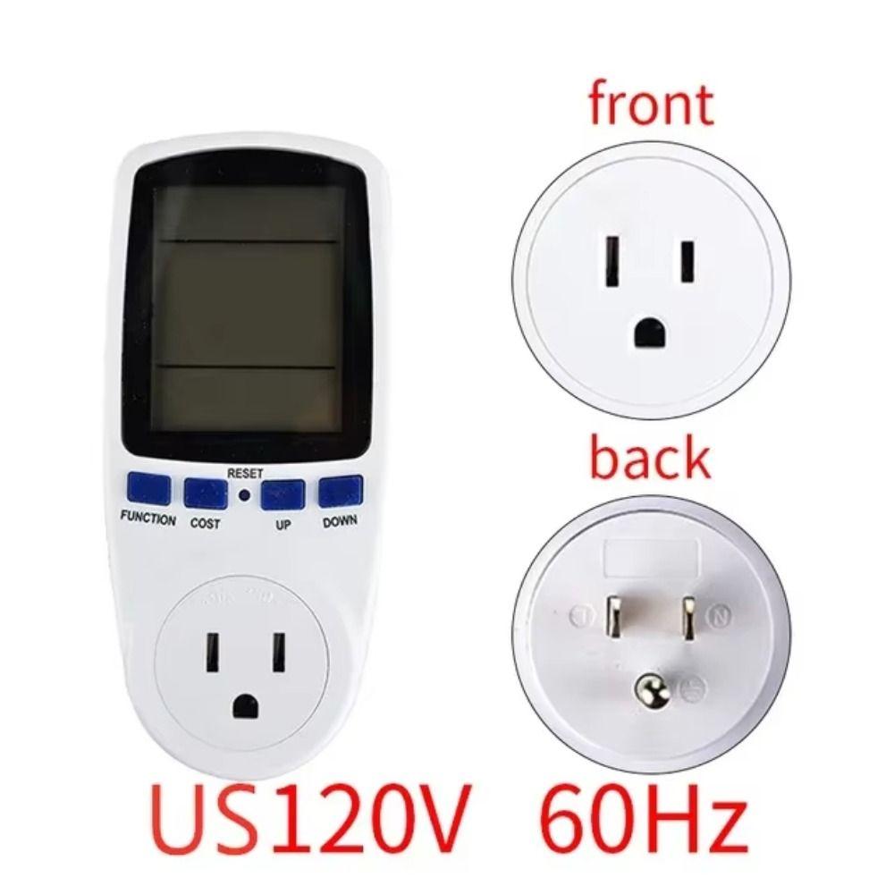 Digital Display AC Power Meter EU/AU/UK/FR/US Plug Energy Meter  Home Energy Use