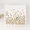 20 Sheets/pack Rose Gold Polka Dot Napkins Birthday Party Disposable Paper Napkins