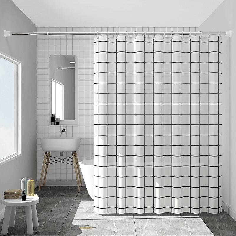 Handon Waterproof PEVA Shower Curtain
