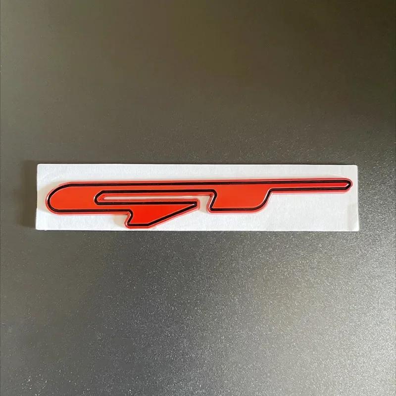 CZFB5 Car Stickers 3D Metal GT Line Logo Rear Boot Trunk Emblem Badge Decals For Peugeot 307 308 Renault KIA Rio K3 K5 Ceed Sportage