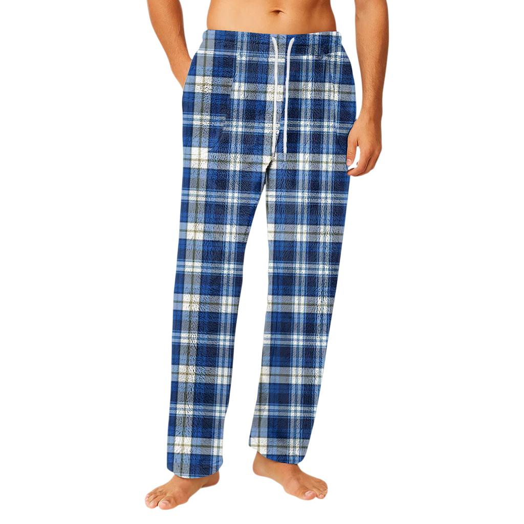 Men's Home Soft Pajama Pants Drawstring With Pockets Casual Sports Pants