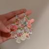 Silver Needle Retro Flower Pearl Earrings French Niche Stud Earrings Light Luxury High-end Earrings Women