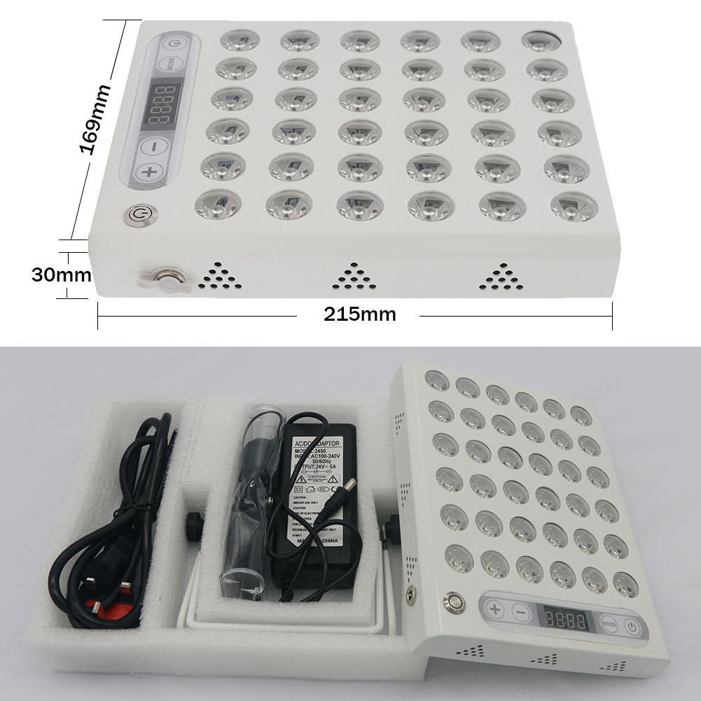 New Red Light Therapy Panel Light Photon Skin Rejuvenation Large Row Light Acne Removal Face Beauty LED Therapy Instrument 215*169*30mm