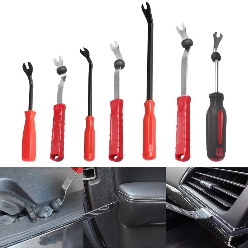 Car Door Card Panel Trim Removal Tool For Upholstery Retaining Clip Door Panel Trim Supports Puller Pry Tool