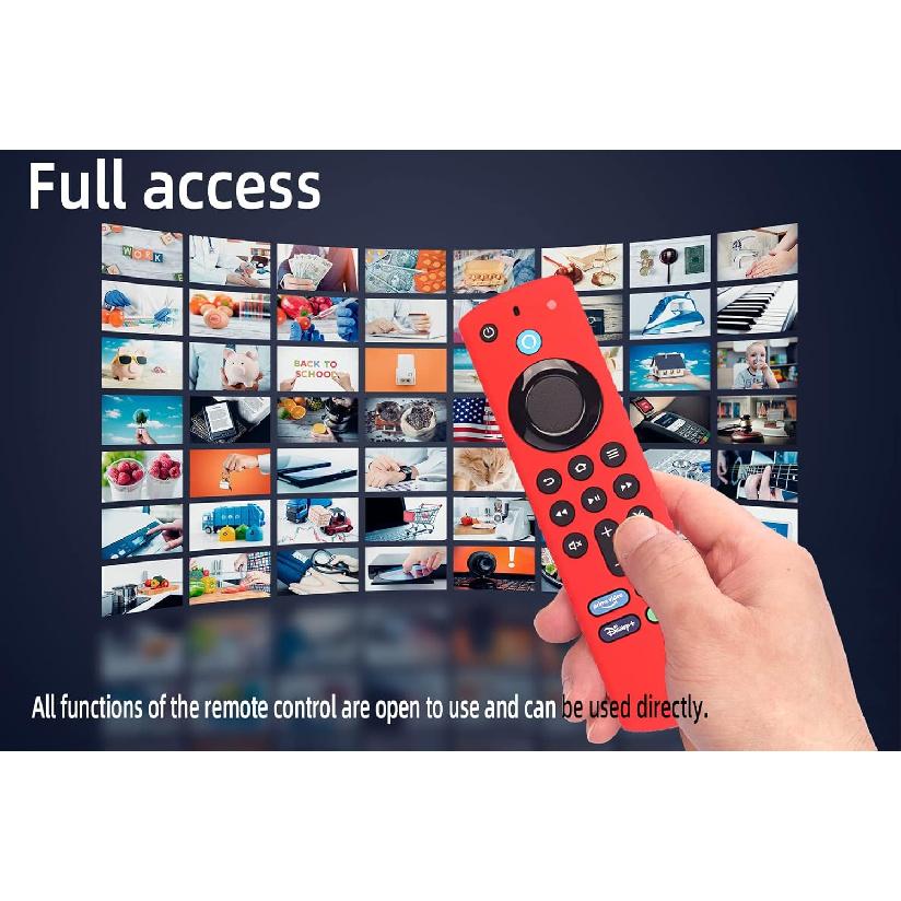 Silicone Remote Cover for Fire TV Stick 3rd Gen 2021 /Fire TV Stick 4k Max Silicone Case Anti-Slip Silicone Protective Case Silicone Sleeve with