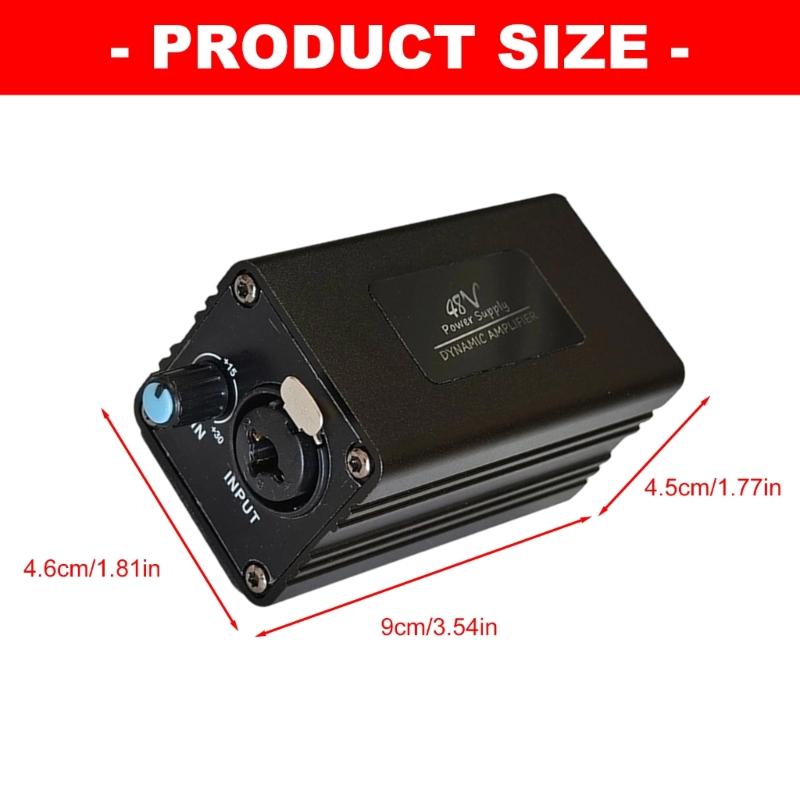 A11 Professional 48V Power Microphones Amplifier For Dynamic Microphones Adjustable And XLR Output