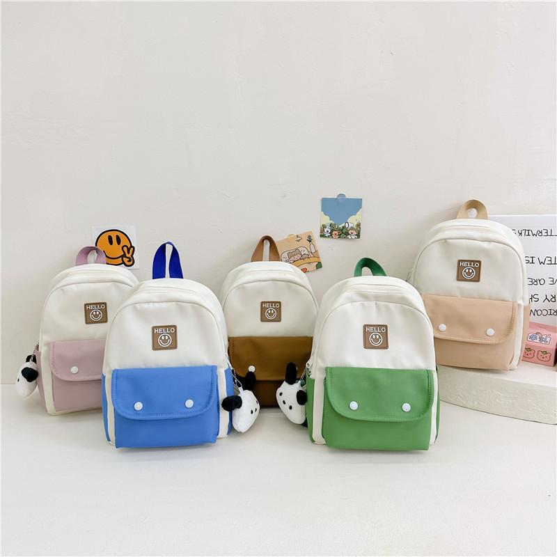 Cute Fashionable Canvas School Bag For Children Lightweight Comfort Fit For Boys And Girls