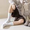 Men's Autumn and Winter Long Soft Cotton Socks, Solid Color Business Series Men's Socks, Sweat-absorbing and Breathable Mid-calf Sports Socks