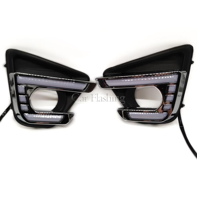 Luci Diurne DRL per Mazda CX5 CX-5 2012 2013 2014 2015 2016 Luce Diurna a LED con Indicatore di Direzione Lampada Fendinebbia Paraurti Anteriore
