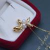 4-5mm Freshwater Pearl Pendant Necklace, S925 Silver, Balloon Puppy Design, Clavicle Chain