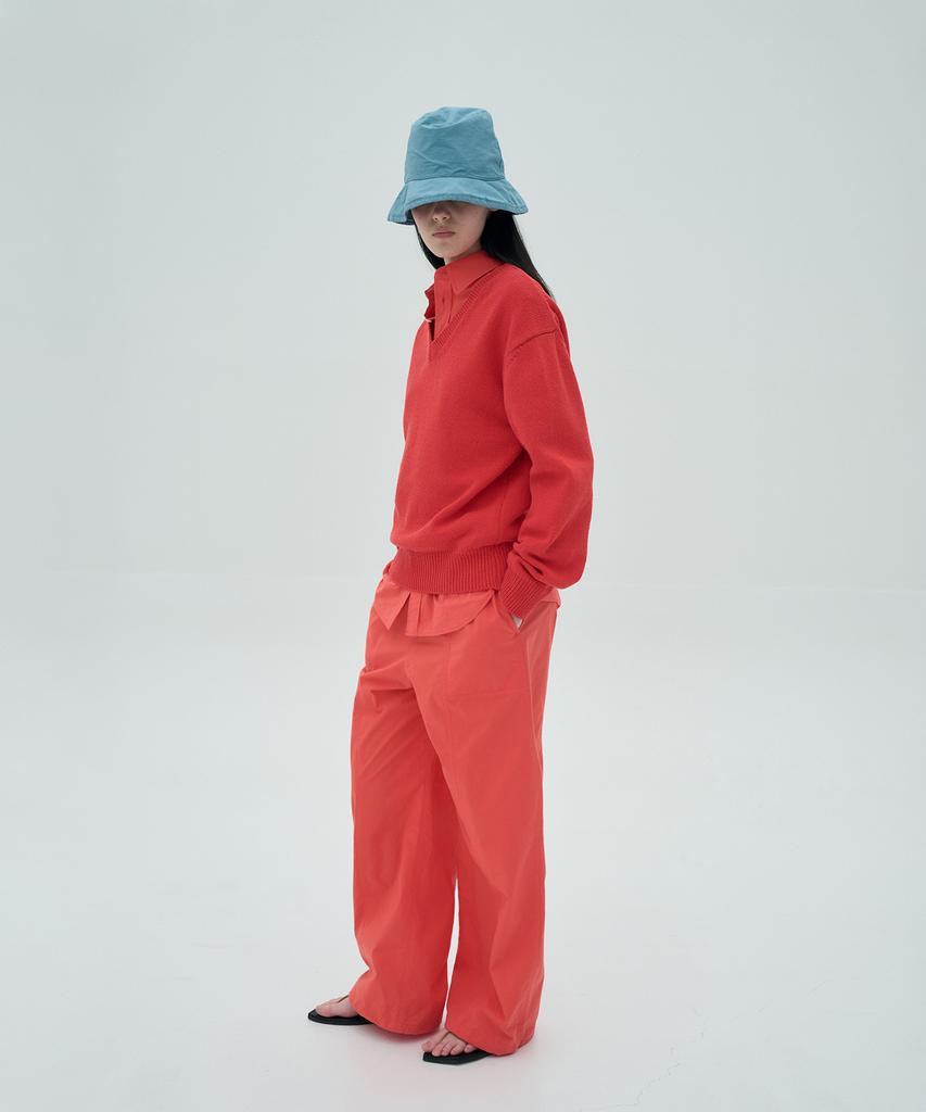 Jeonggamseutyudio Cotton V Neck Knit_5 Color