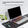 Portable M.2 NVME 2280 Hard Drive Case Double Bay Aluminum Shell Supports 10Gbps Transfer Rate Adapter For External Storage