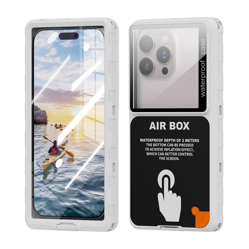 

Розкішний водонепроникний чохол IP68 для Xiaomi Poco X7 X6 X5 X4 X3 M7 M6 M5s M5 M4 M3 Pro 5G GT NFC 360 Повне покриття AirBox Max Xiaomi Poco M4Pro 5G білий
