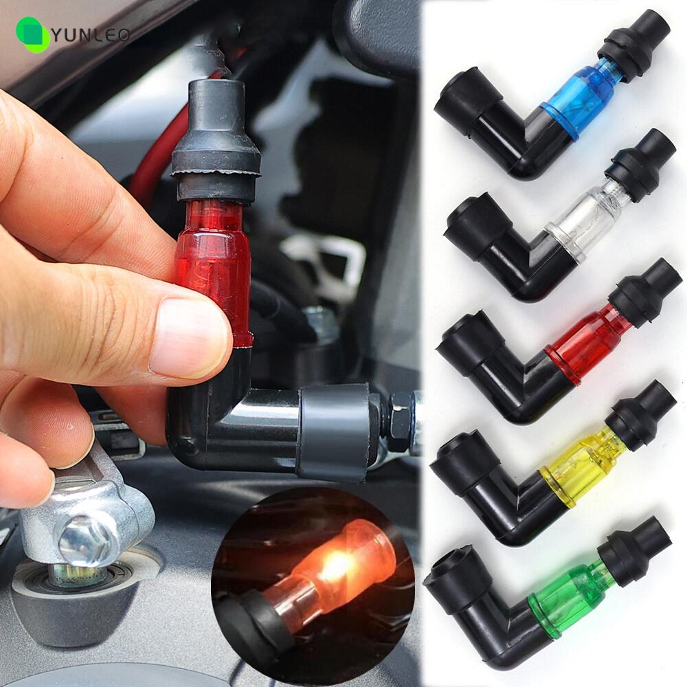 Motorcycle LED Light Spark Plug Cap High-Voltage Cover for Motorcycles Accessories