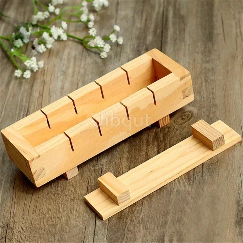 Bamboo Wooden Rectangular Sushi Press Mold Box Sushi Making DIY Rice Roller Molds Sushi Kitchen Making Tools Bamboo Mat Bento