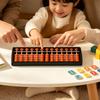 13-Rod Abacus with ABS Plastic Frame and One Upper and Four Lower Beads per Rod for Abacus-Based Math Practice